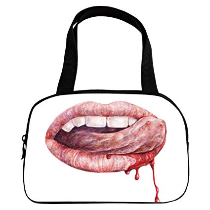 425x425 Multiple Picture Printing Small Handbag Pink, Vampire