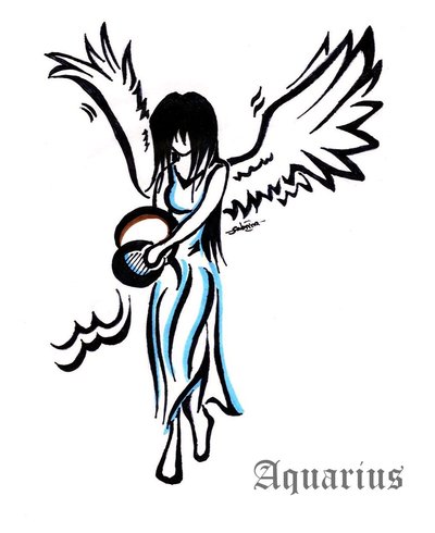 400x490 angel aquarius tattoo designs