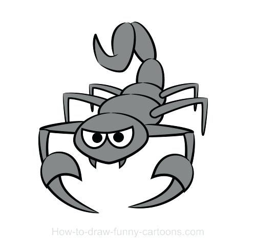 500x486 Simple Scorpion Drawing Download Free Tattoos Tattoos A Tribal