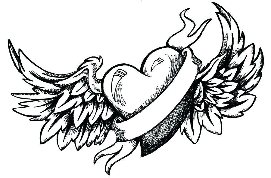 900x593 Cool Designs To Draw Drawn Hearts Design Drawing Tattoo Designs