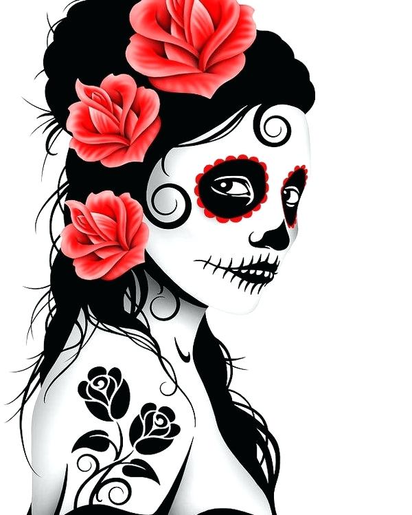 600x749 Sugar Skull Woman Day Of The Dead Poster Featuring The Digital Art