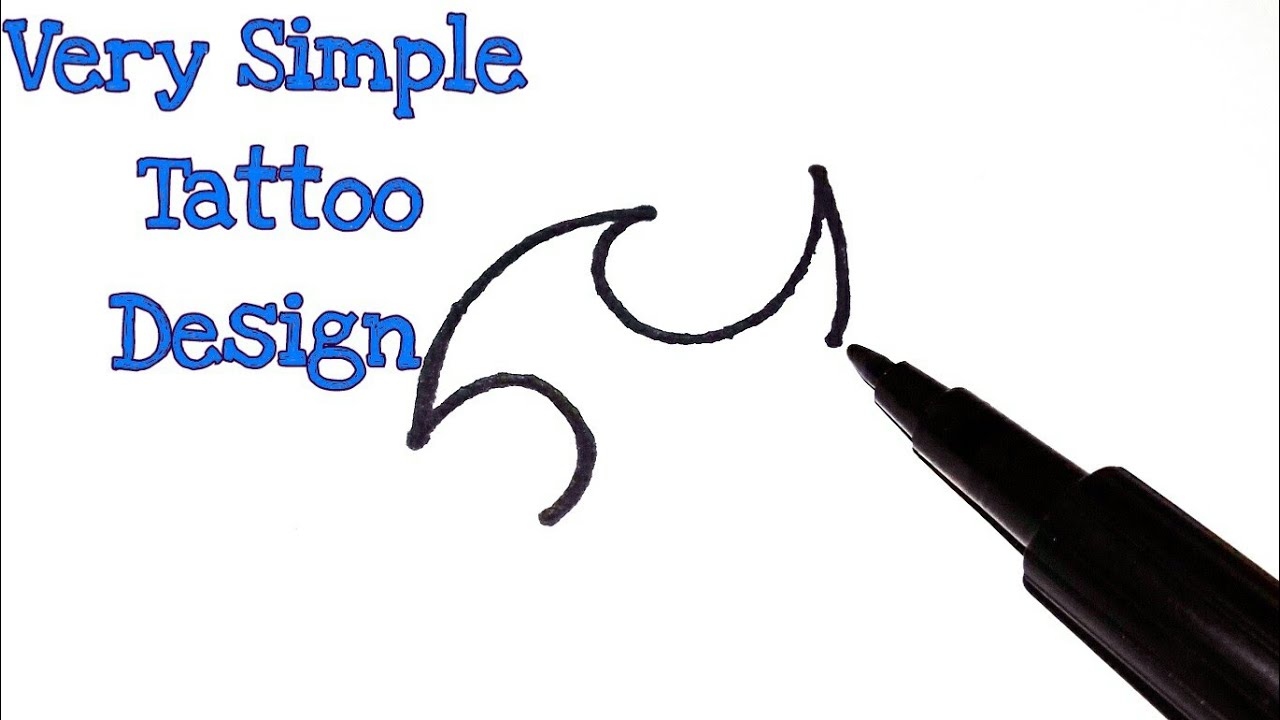 1280x720 Download How To Draw A Simple Tattoo Designtattoo Drawingtattoo