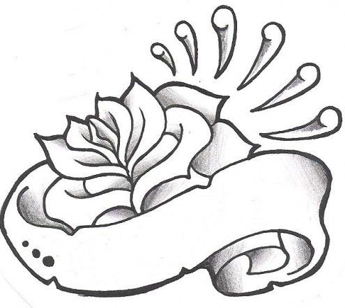 495x442 Black And White Rose Tattoo Design Tattoo Design Stuff