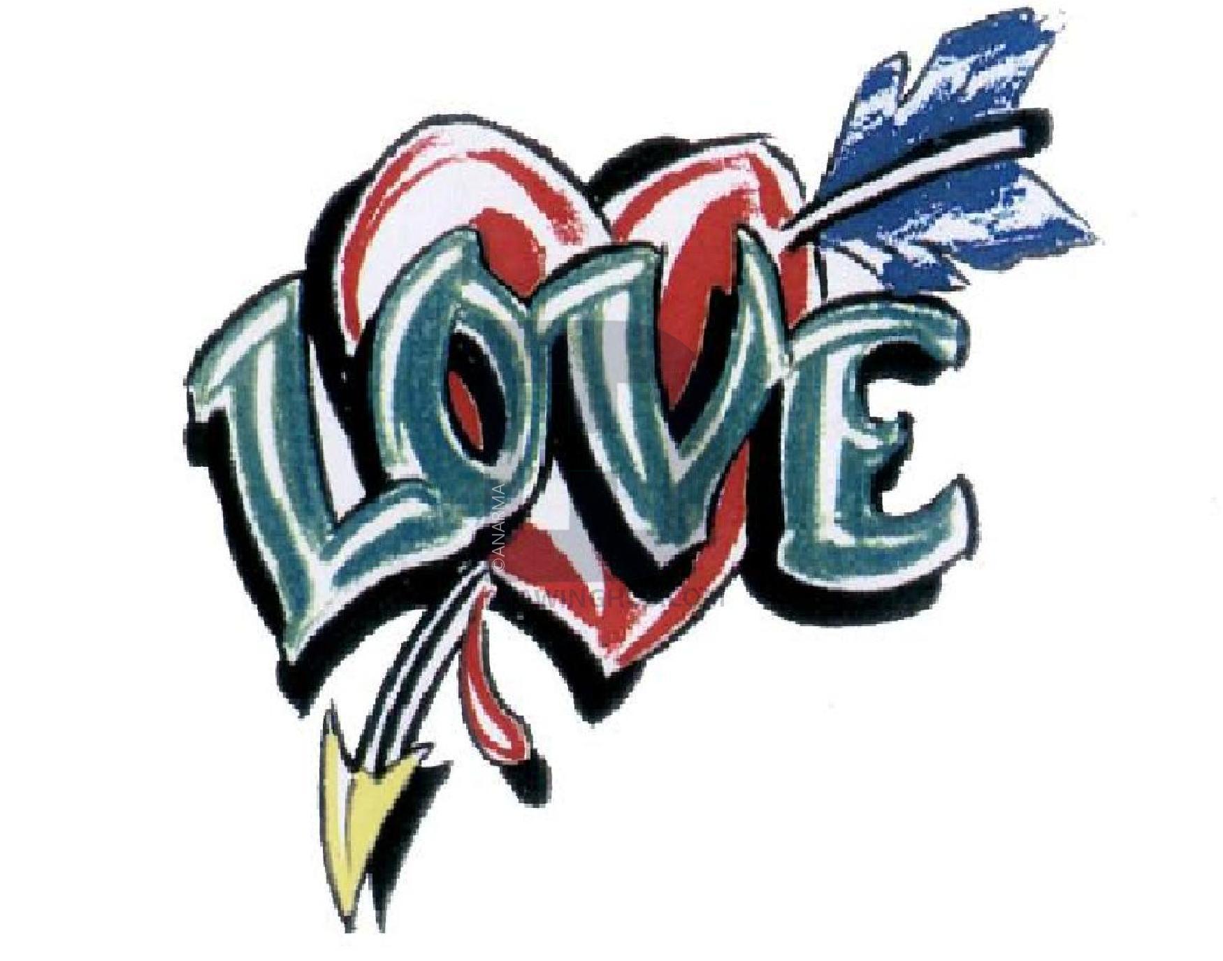 1750x1375 How To Draw A Love Tattoo, Step