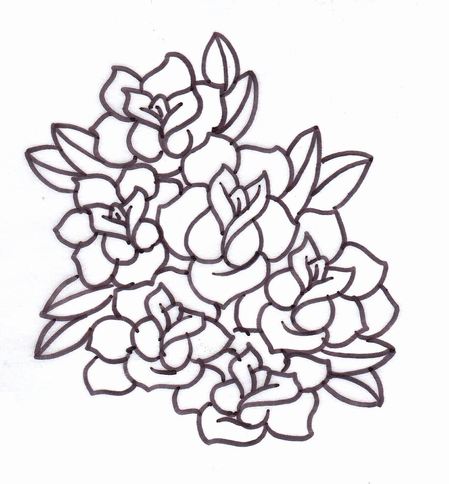 913x984 Rose Tattoo Clipart Drawing