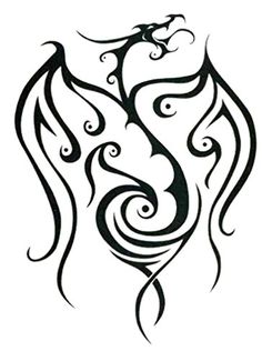 236x325 Best Black Dragon Tattoo Paper Images Dragon Tattoo Designs