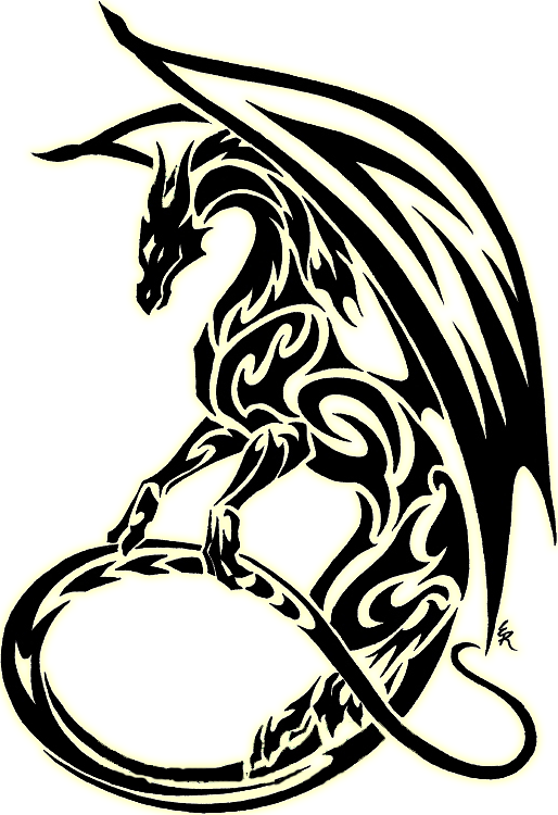 514x750 Tribal Dragon Clipart Best Books,posters, Etc Tribal Dragon
