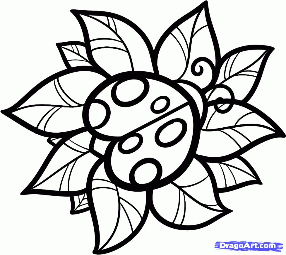 977x869 Ladybug Tattoo Drawing