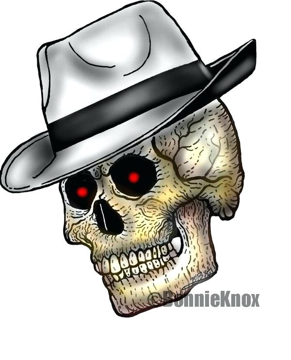 600x743 Ganster Drawing Gangster Skull Tattoo Search Clip Art Illustration