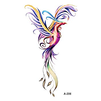 355x355 Wyuen Sheets Phoenix Temporary Tattoo Fake Tattoo