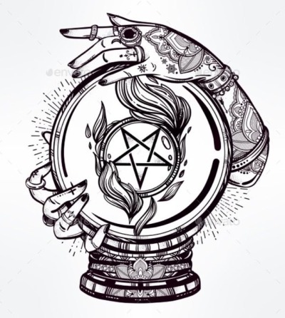 400x446 Crystall Ball Tattoo Tumblr