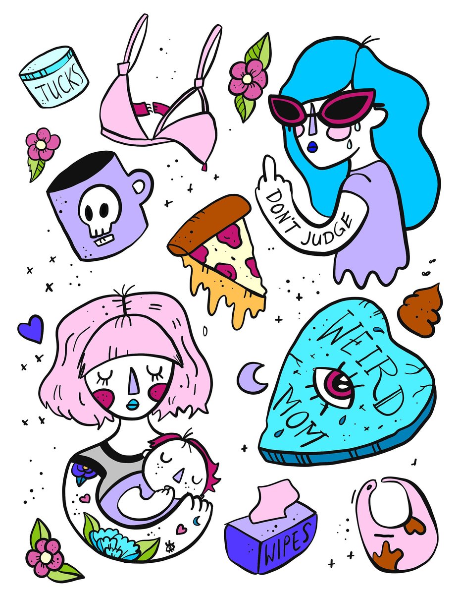 927x1200 Mom Tattoo Flash Art, Print Drawings