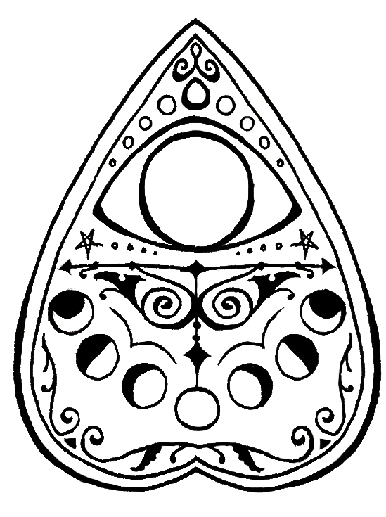 549x735 decorative planchette doodles scott ouija tattoo, tattoo