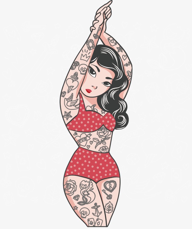 650x778 Tattoo Girl Png, Vectors, And Clipart For Free Download