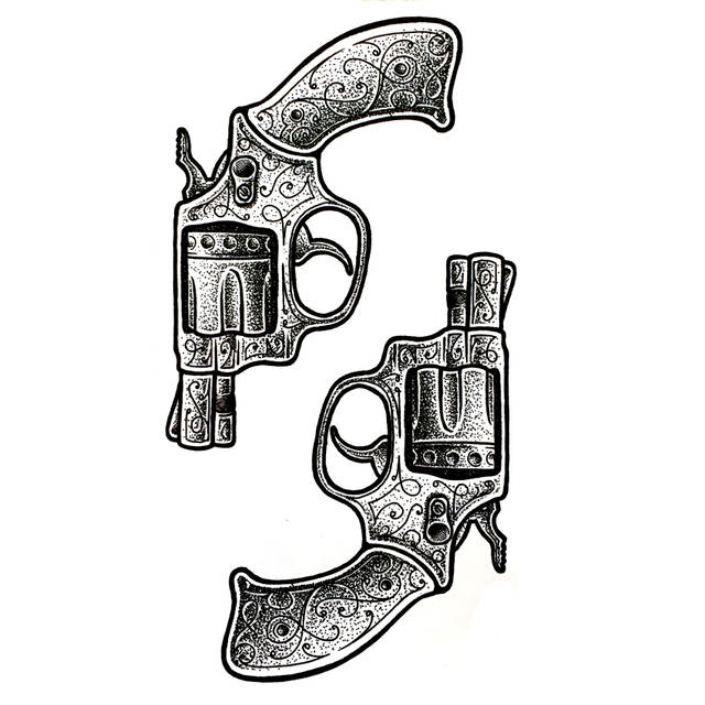 640x640 Online Shop Revolver Waterproof Temporary Tattoos Men Tattoo Body