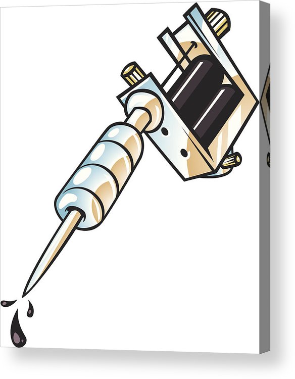 584x750 Tattoo Gun Acrylic Print