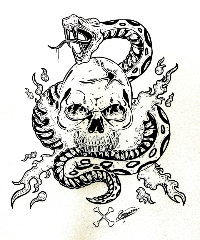 680x814 Draw Your Next Tattoo Sketch