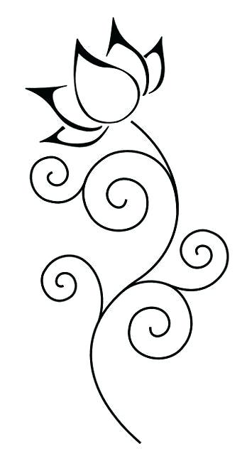 348x656 Lotus Sketch Simple Black Ink Lotus Sketch Tattoo Lotus Temple