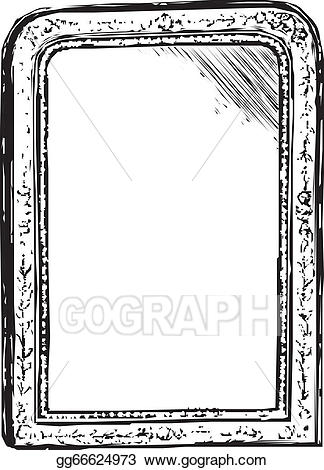 324x470 Vintage Mirror Drawing Tattoo Mirror Vintage Frame Sketch Vector