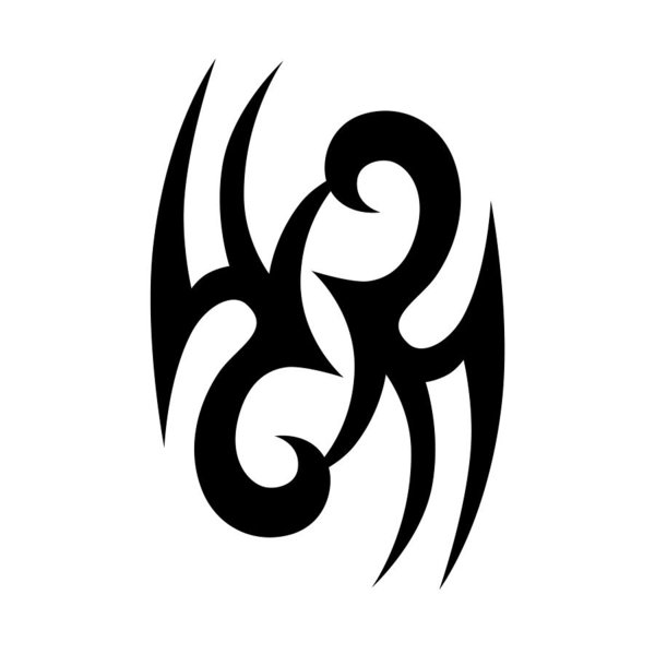 600x599 Tattoo Tribal Designs Template For Design Of Machine Embroidery