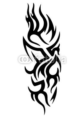 283x400 Tattoo Tribal Design, Abstract Print, Celtic Pattern, Ornament