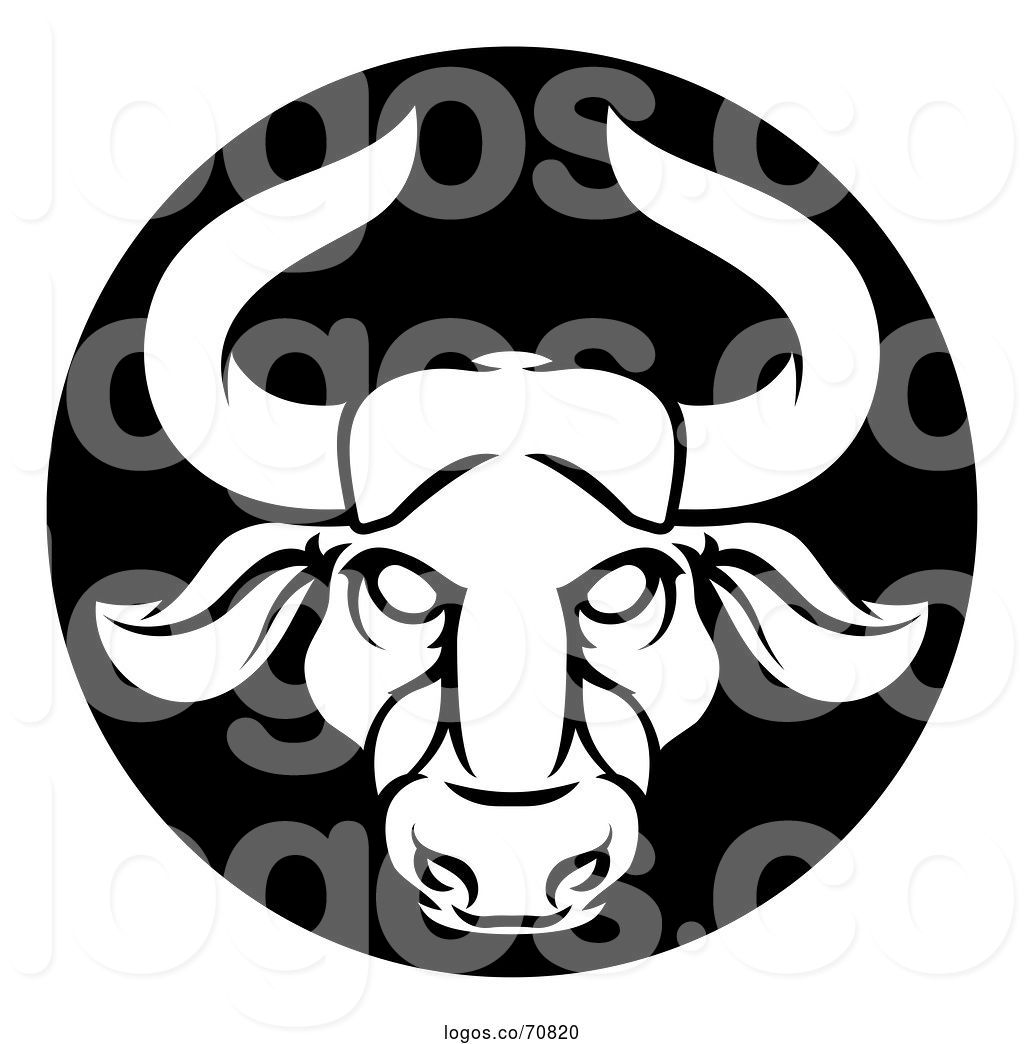 1024x1044 Logo Of Zodiac Horoscope Astrology Taurus Bull Circle In Black
