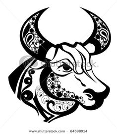 236x270 Drawn Bulls Taurus Zodiac