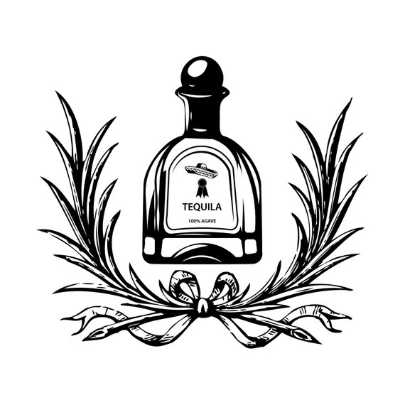 570x570 tequila logo bottle barrel pub bar tavern brew brewery etsy