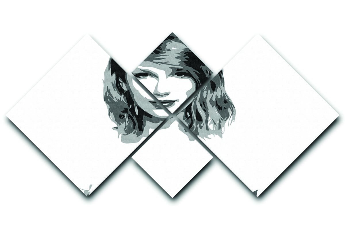 1200x800 Taylor Swift Black And White Pop Art Square Multi Panel Canvas