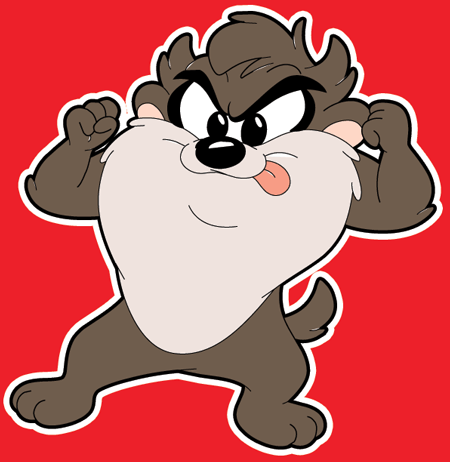 450x462 How To Draw Baby Taz From Tinytoons Adventures With Easy Step