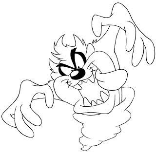 320x320 Looney Tunes Taz Drawing