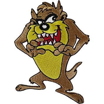 355x355 Taz The Tasmanian Devil Patch Iron Sew On Clothes Bag Cartoon