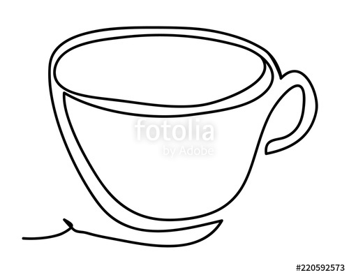 500x394 Hot Tea In White Cup Vector Illustration Isolated On White