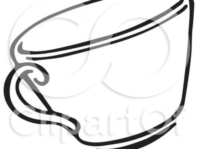 640x480 Tea Cup Clipart Line Drawing