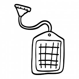 275x275 Line Drawing Cartoon Green Tea String Bag Image