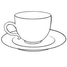 230x230 How To Draw Tea Cup, Step