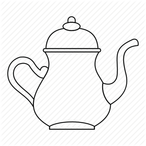 512x512 Collection Of Free Teapot Drawing Outline Download On Ui Ex