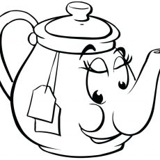 230x230 Tea Kettle Coloring Page