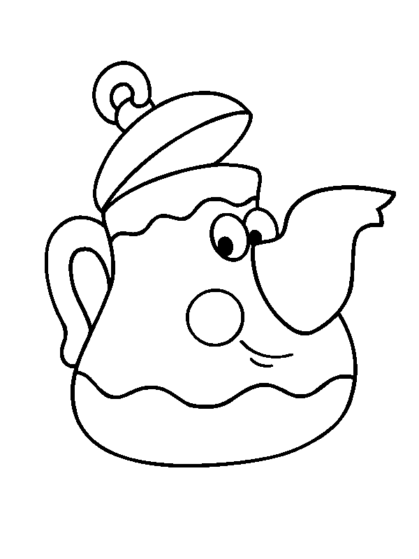 600x800 Tea Kettle Coloring