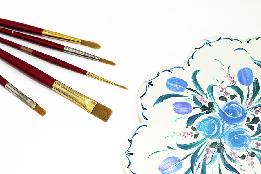 900x600 Tulip And Rose Drawing On Tea Set Ornament, Tole And Decorative