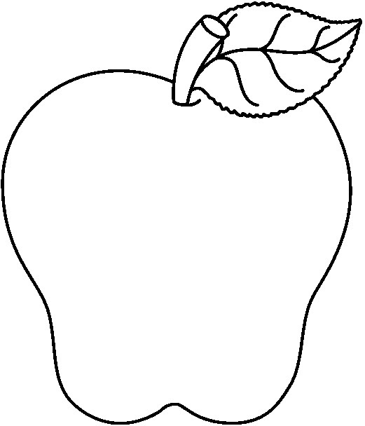 521x608 Apple Clipart Black And White Black And White Clip Art Apple Best