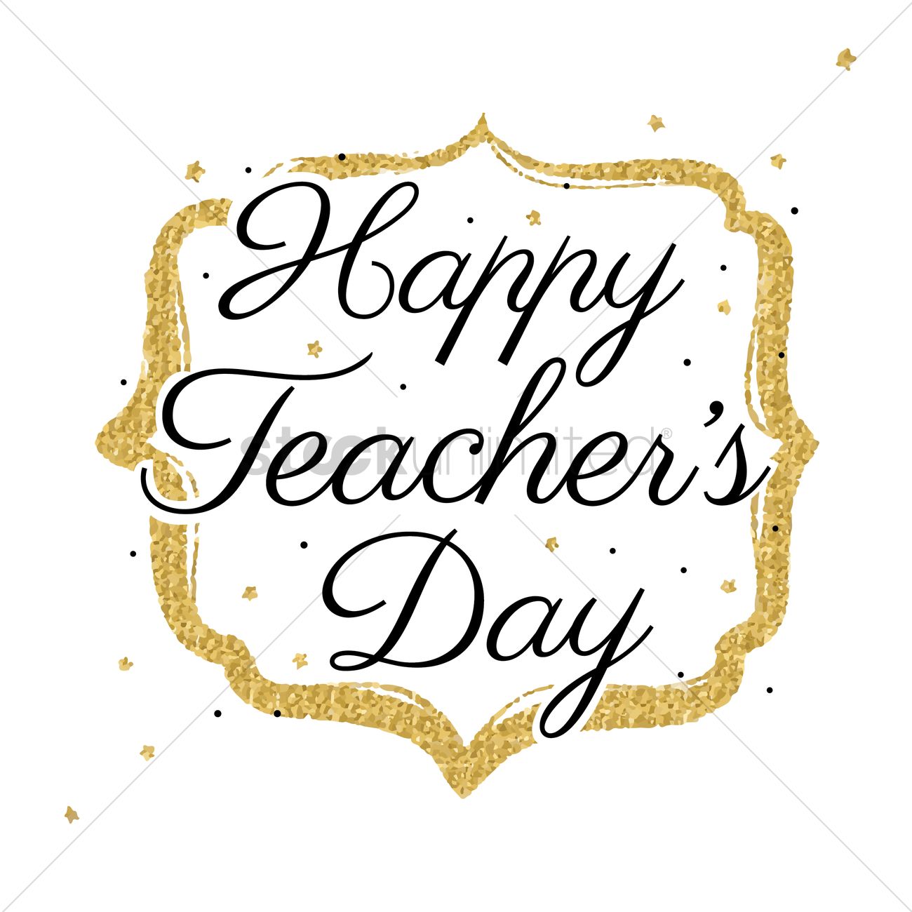 1300x1300 Happy Teacher's Day Design Vector Image