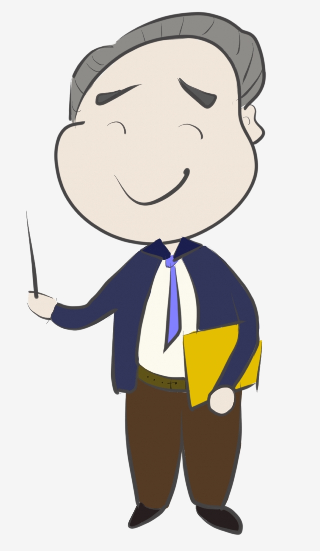 640x1101 Teachers Day Kindly Male Teacher Holding A Book, Class, Classroom