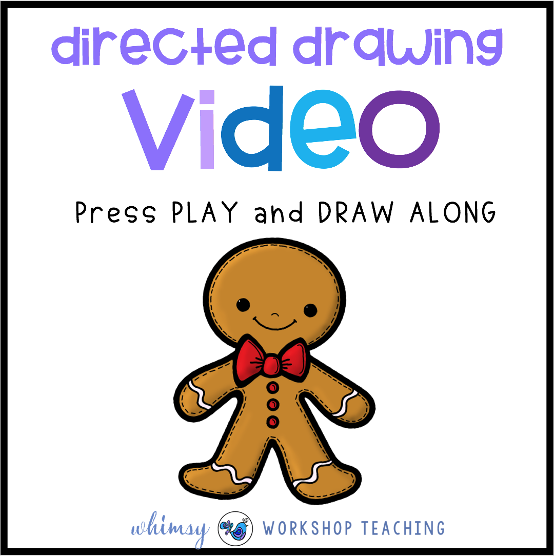 1080x1084 Directed Drawing Video Gingerbread Man