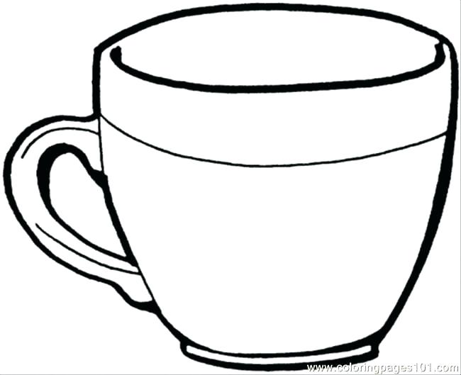 650x529 Tea Cup Coloring