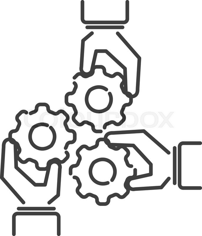 685x800 Teamwork Business People Teambuilding Stock Vector Colourbox