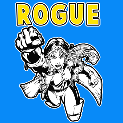 400x400 How To Draw Rogue From Marvel's X Men Superhero Team Drawing