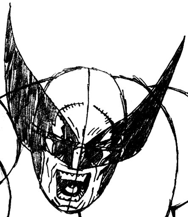 600x693 How To Draw Wolverine From Marvel's X Men Superhero Team Drawing