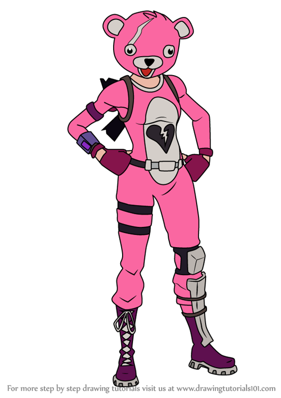 566x800 Learn How To Draw Cuddle Team Leader From Fortnite