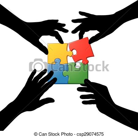 450x444 Collection Of Free Four In Hand Clipart Teamwork Hands Download